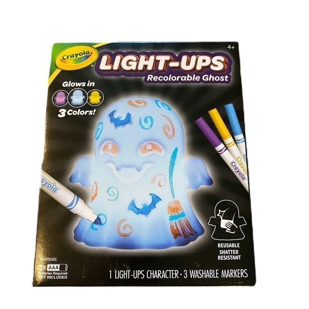 Crayola Light Ups Recolorable Ghost Halloween Decoration NEW Coloring